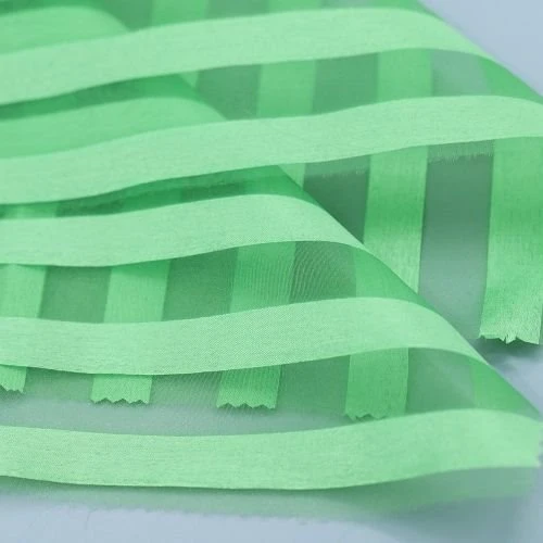 Regular Striped Organza Fabric Regular Striped Organza Fabric