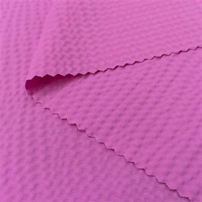 Matte Nylon Spandex 3D Seersucker Crepe Fabric